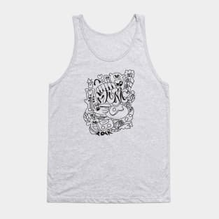 Doodle Music Tank Top